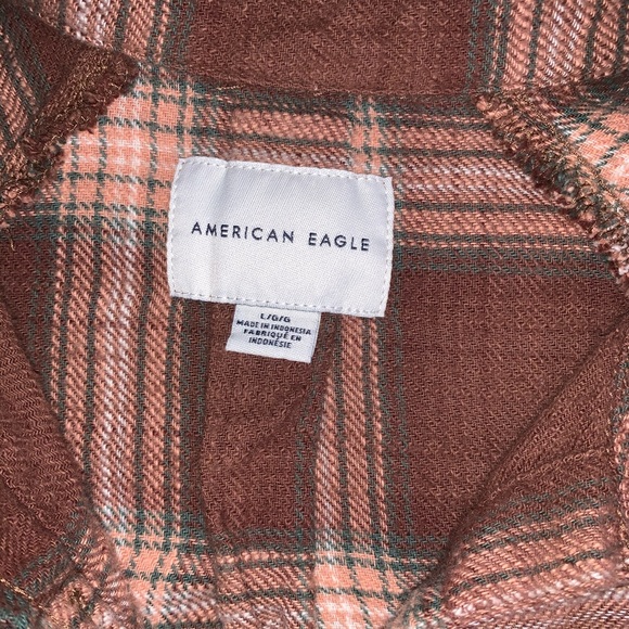 SOLD AE Plaid Button Up Shirt - Picture 5 of 7